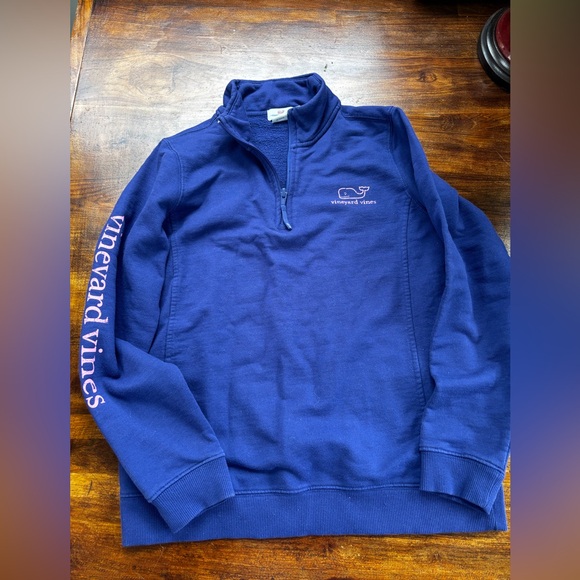 Vineyard Vines Long Sleeve Whale Sweatshirt ¼” zip - Picture 1 of 3